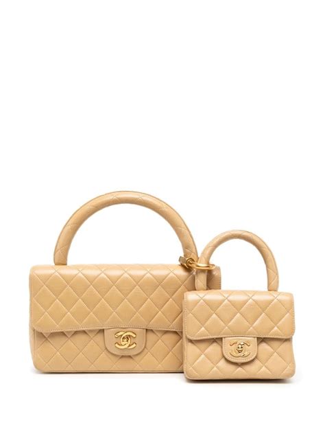 chanel two piece bag